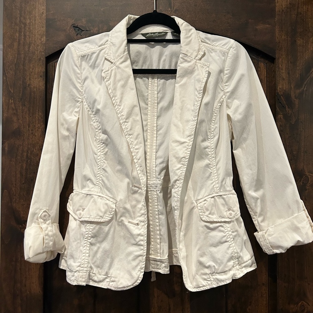 Eddie Bauer White Jacket - size M